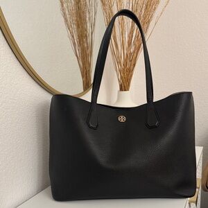 ***SOLD***Tory Burch Black Leather Perry Tote Bag